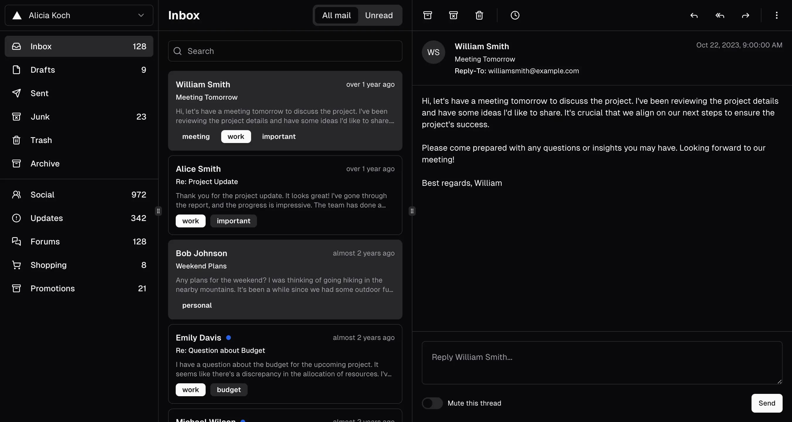 app screen