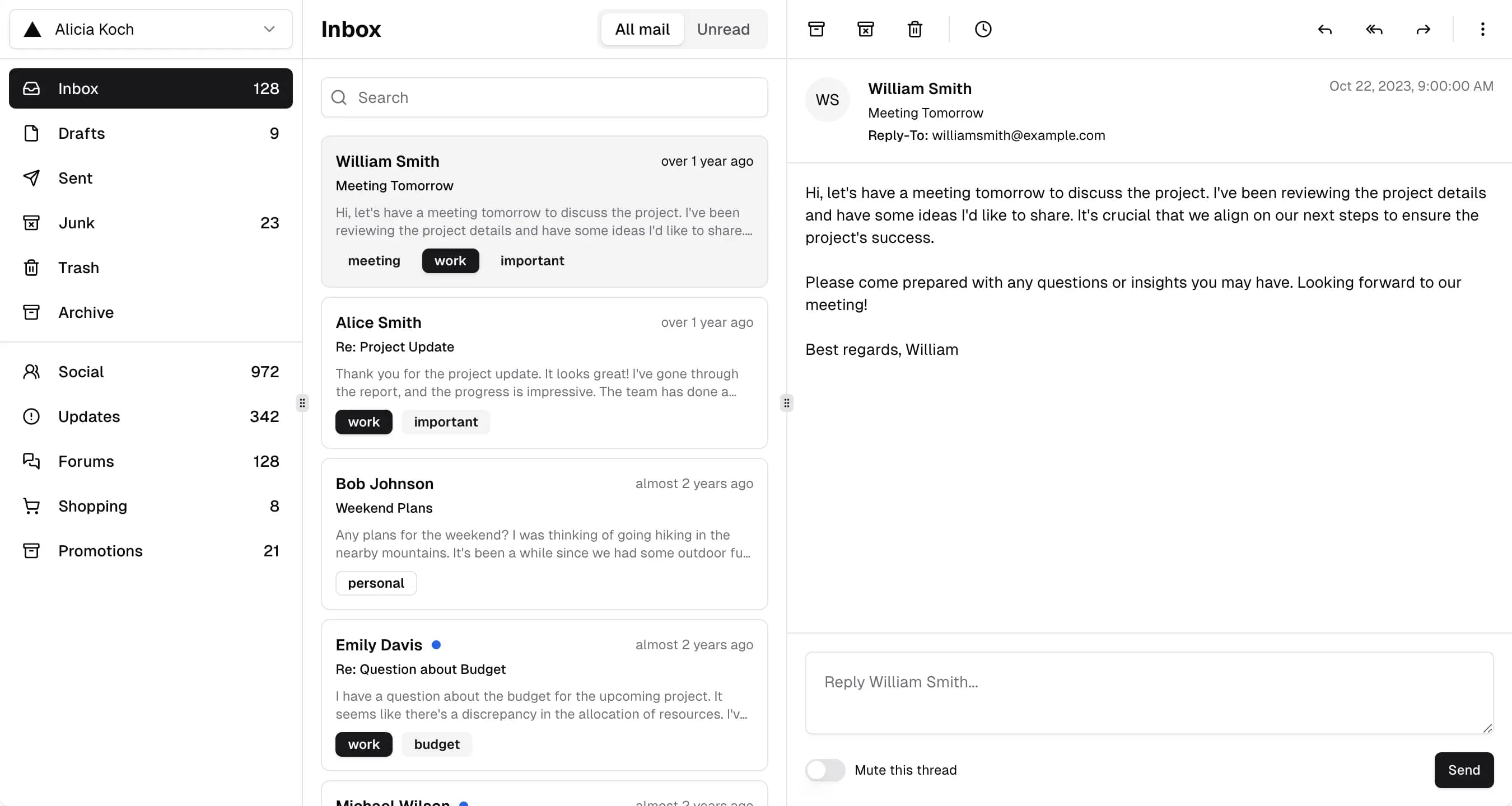 app screen